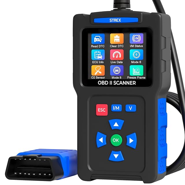 Strex SP325 OBD2 scanner with LCD display
